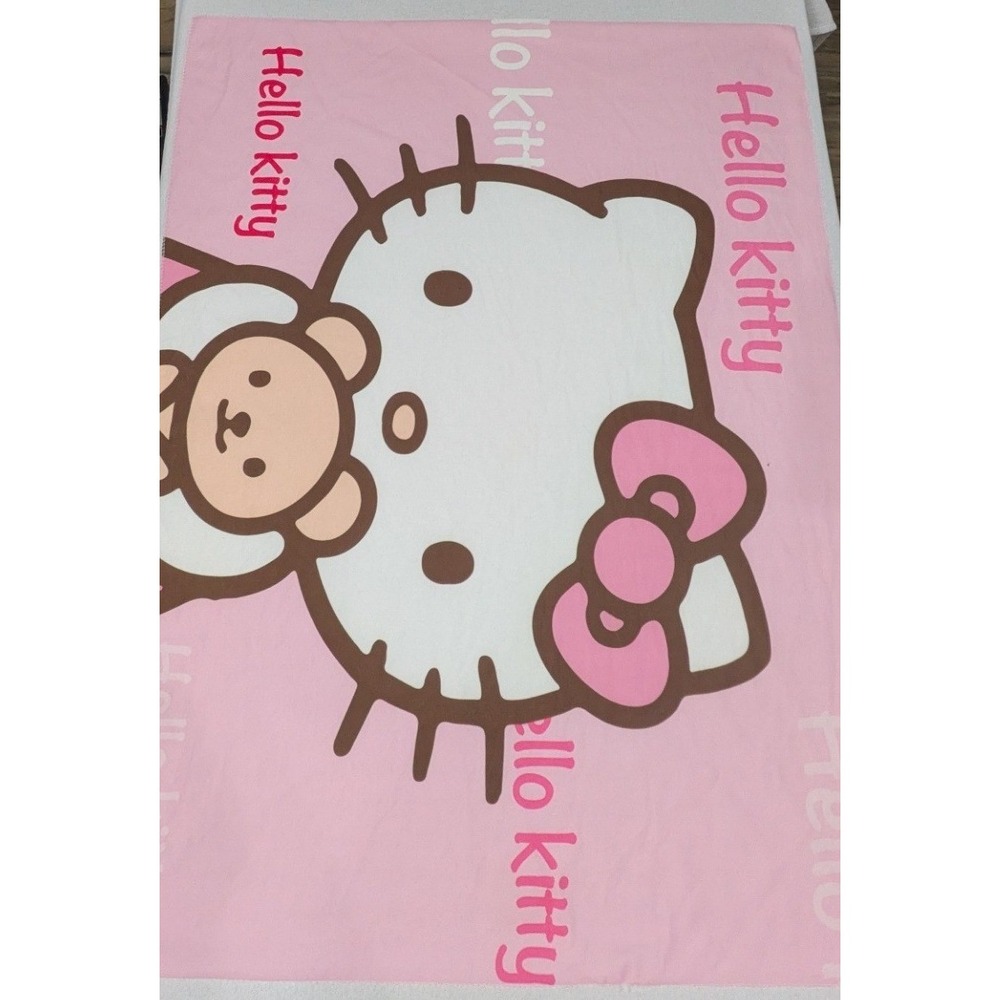 Sanrio Hello Kitty Wall Tapestry Kids OS Pink Excellent Kawaii Room Decor 35x24